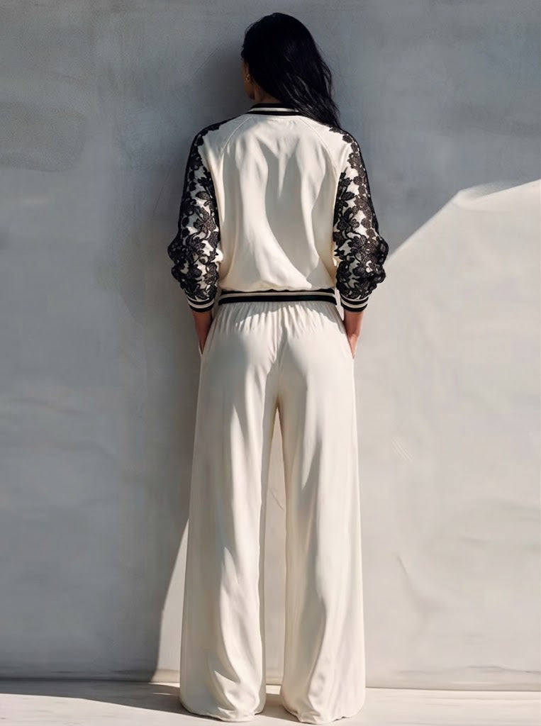 Rosalie Lace Trim Two-Piece Set