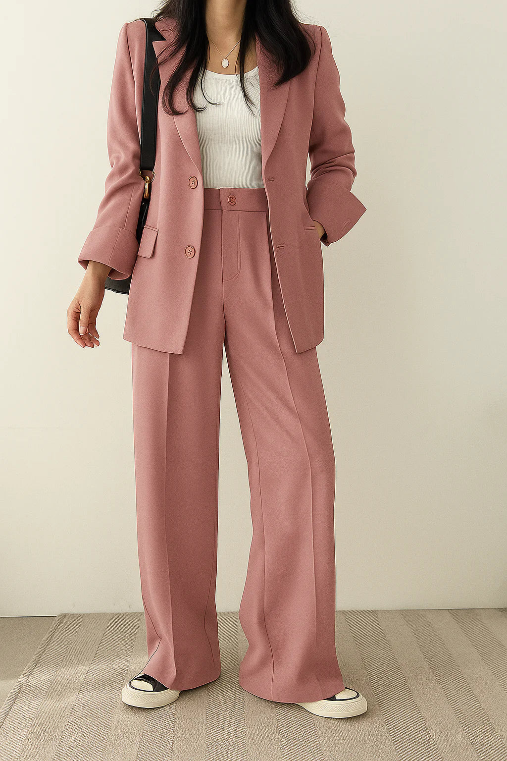 Wisteria | Women'S Suit Tailored Blazer and Pantalon Set, High-Quality Fabric