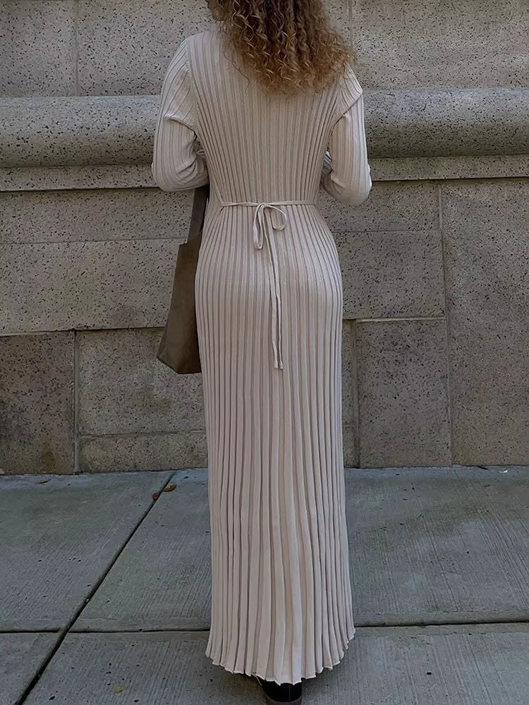 Arabella | Ribbed Knit Maxi Dress