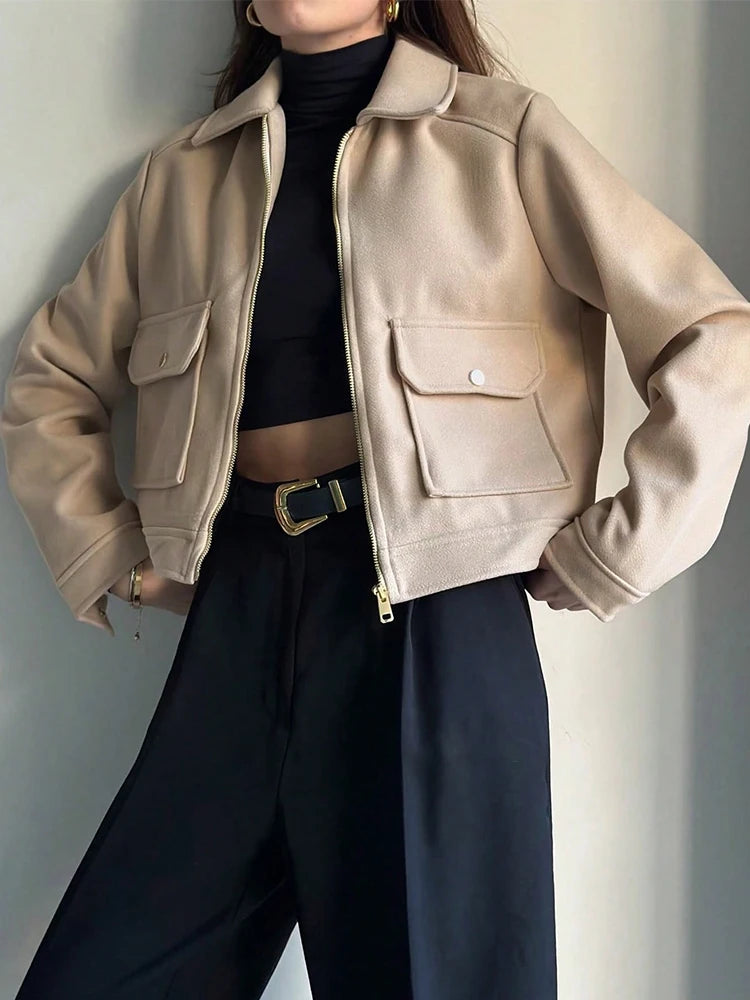 Sylvie | Zip-Up Pocket Street Coat