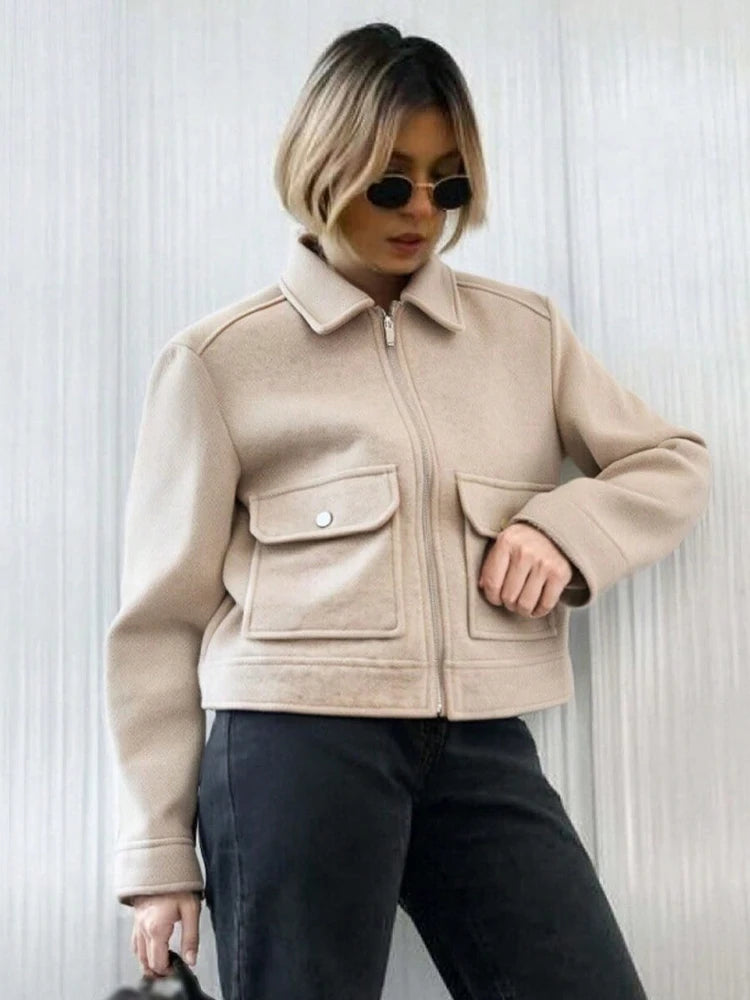 Sylvie | Zip-Up Pocket Street Coat