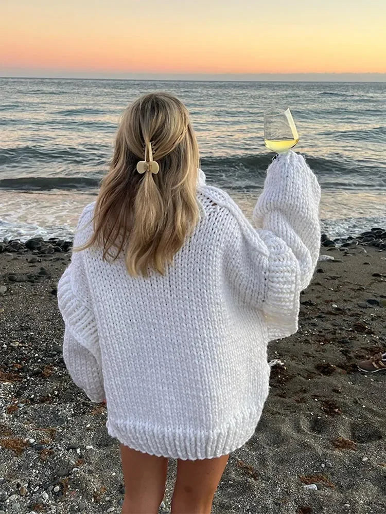 Ottilie | Turtleneck Lantern Sleeve Knit