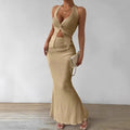 Ivy | Lace-Up Vest & Maxi Skirt Set