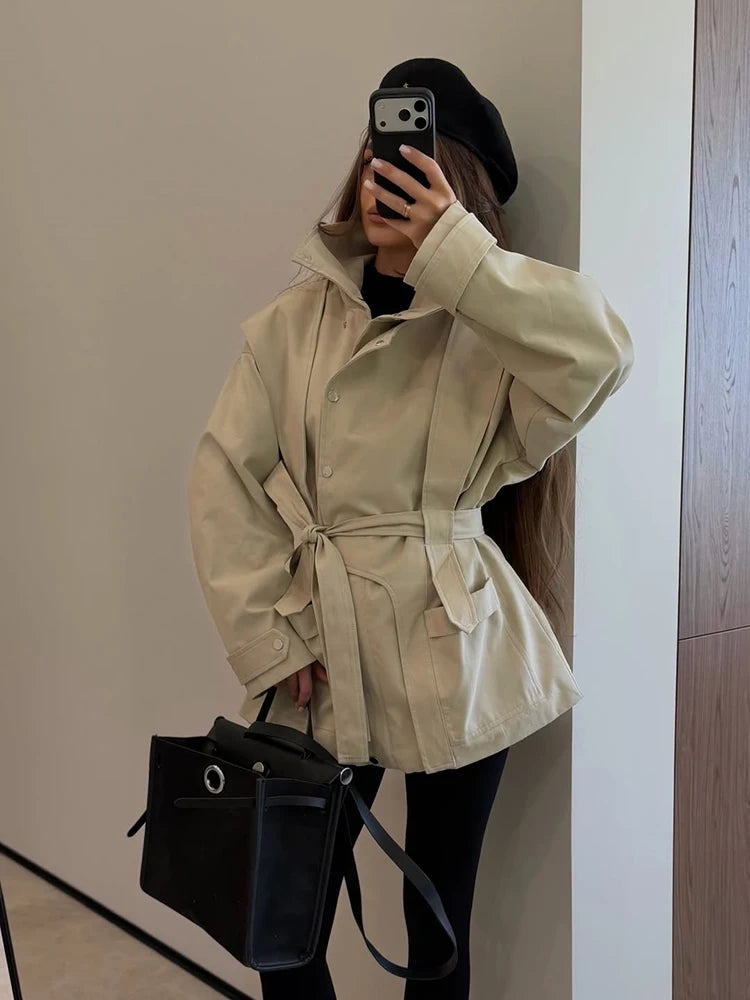 Constance | Belted Double Breasted Trench