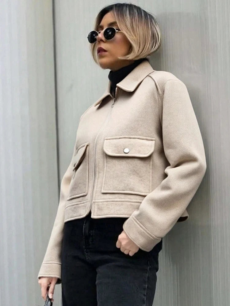 Sylvie | Zip-Up Pocket Street Coat
