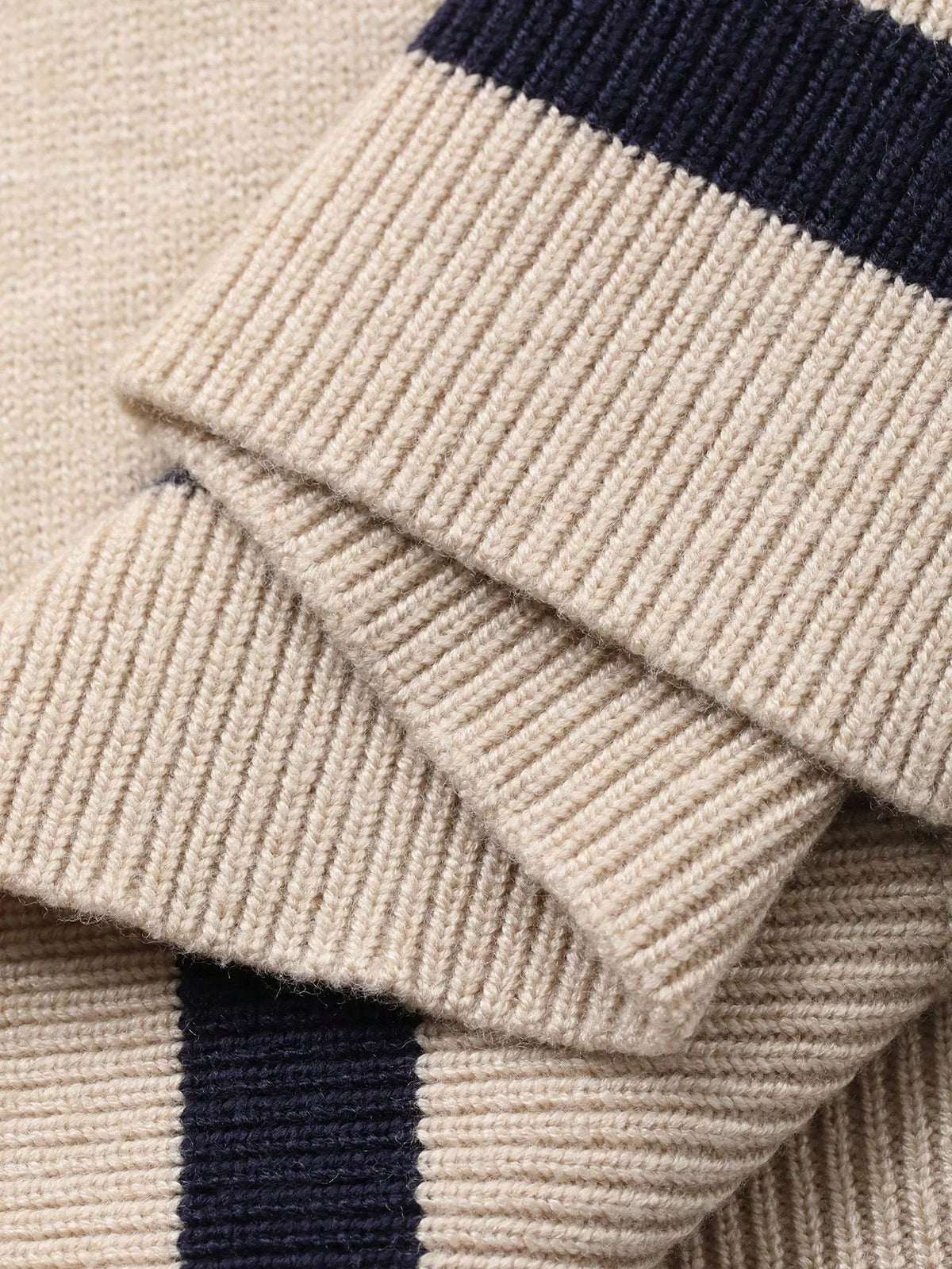 Saoirse | Colour Block Polo Neck Knit