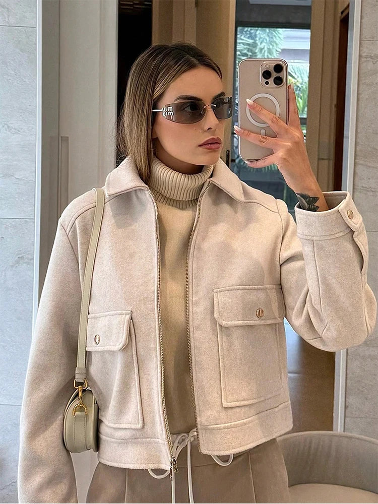 Sylvie | Zip-Up Pocket Street Coat