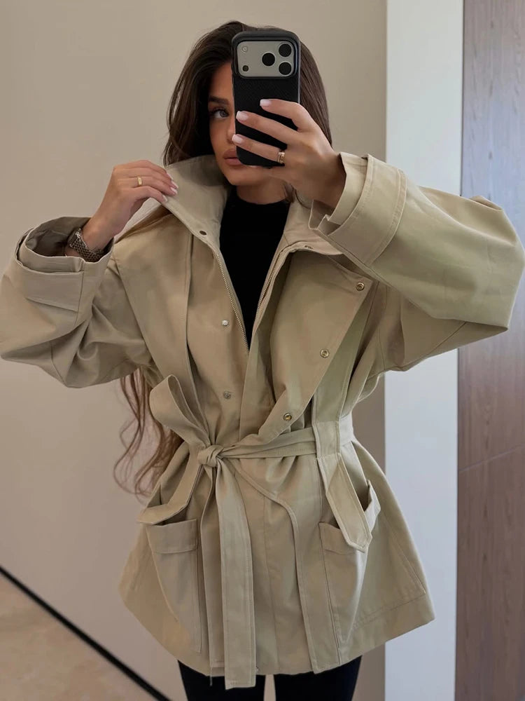 Constance | Belted Double Breasted Trench