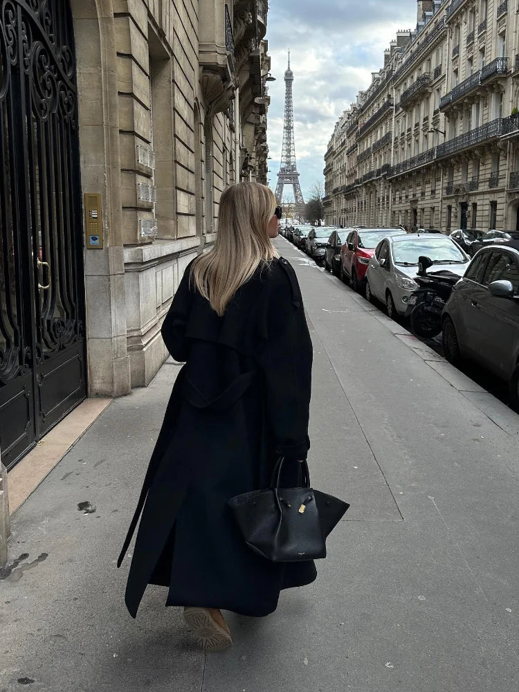 Genevieve | Oversized Wool Button Coat