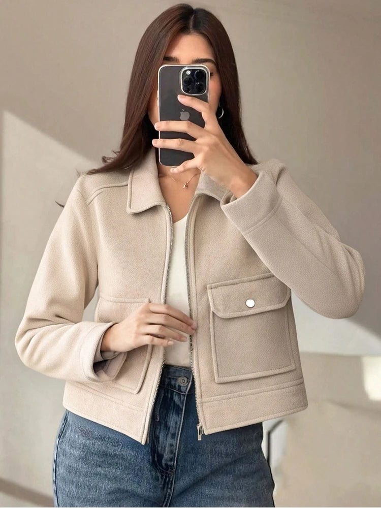 Sylvie | Zip-Up Pocket Street Coat