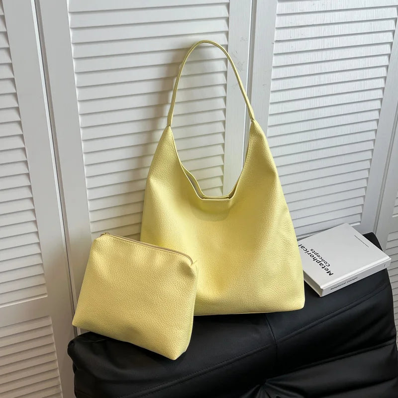 Camille | Suede 2-in-1 Shoulder Tote