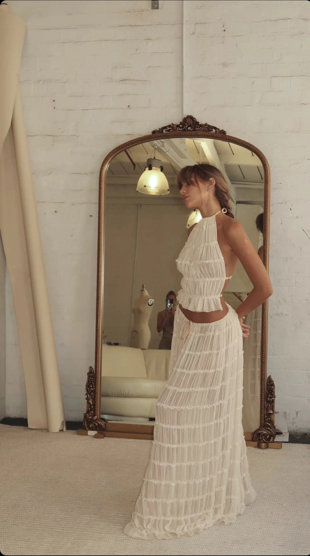 Calista | Halter Sling Top & Maxi Skirt Set