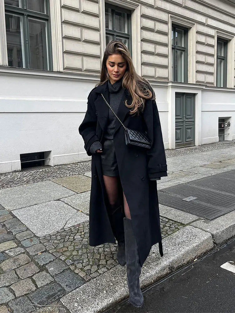 Genevieve | Oversized Wool Button Coat