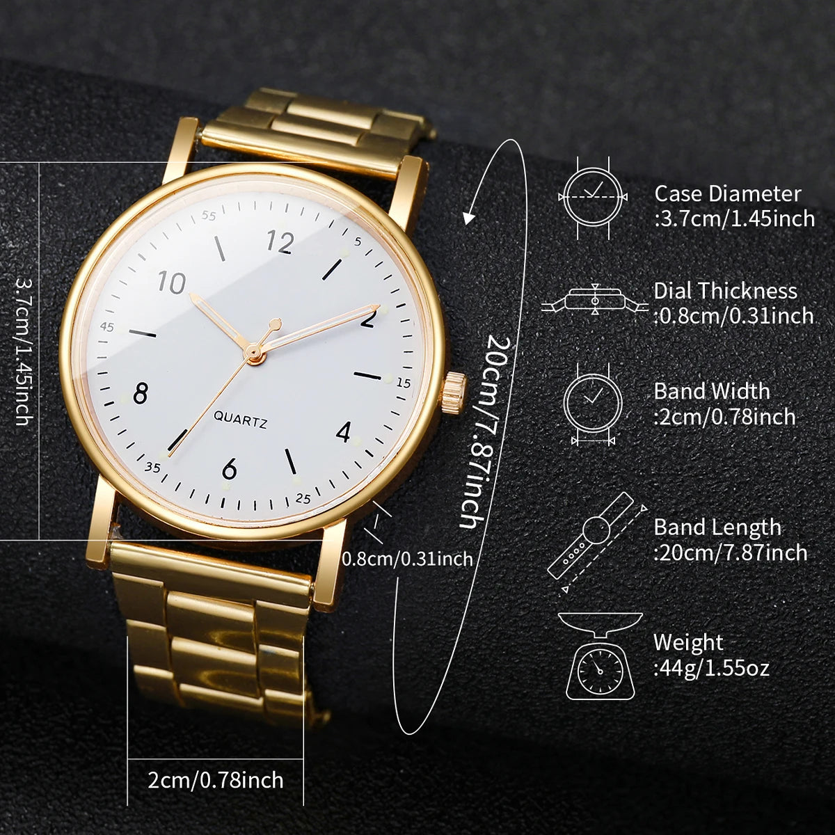 Aurelia | Minimalist Watch & Bracelet Set