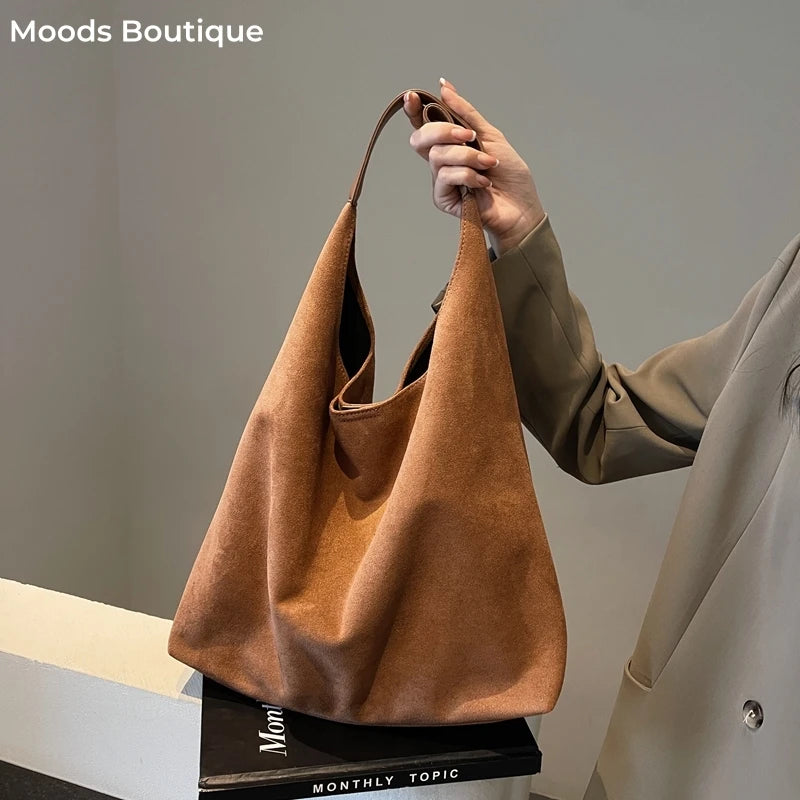 Camille | Suede 2-in-1 Shoulder Tote