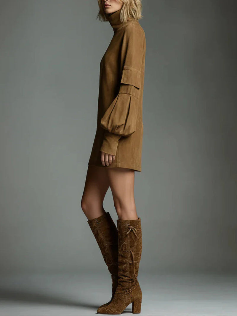 Maelina | Minivestido De Mujer Con Cuello Alto